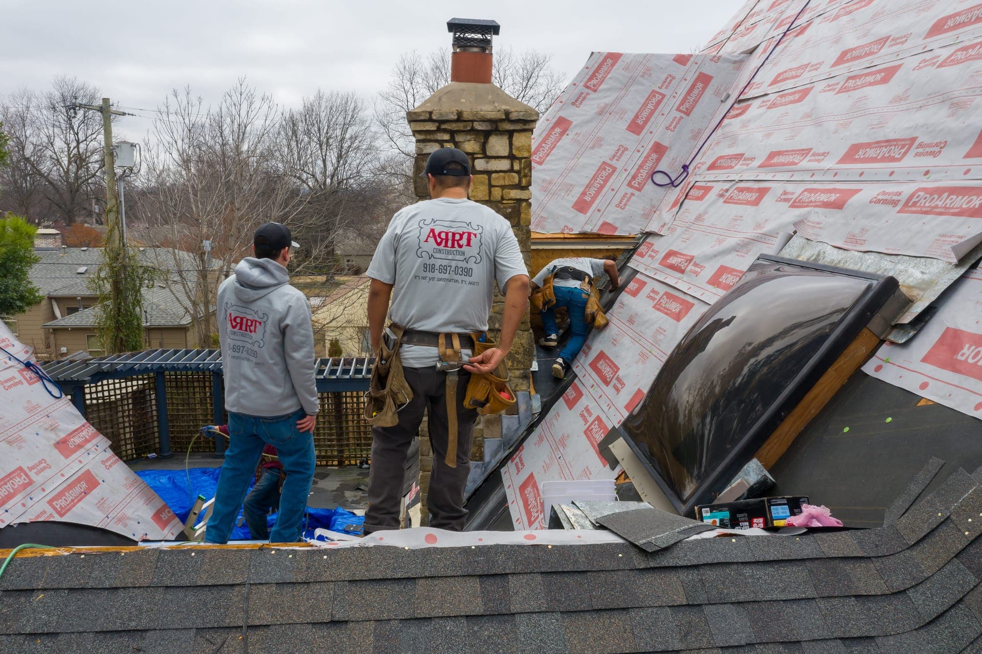 Midtown Tulsa project — finished roof