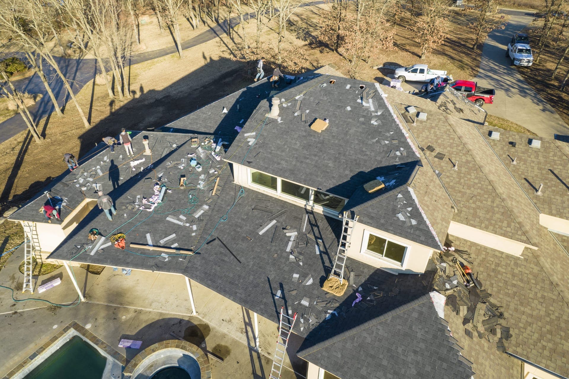 Tulsa Hills project — exterior after install